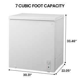 Koolatron Compact Chest Freezer  3.5 Cu.Ft. White