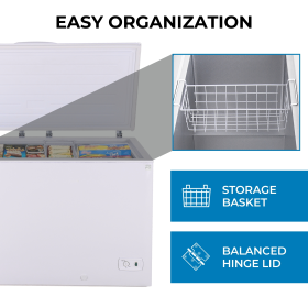 Kenmore 14.6 cu ft Chest Freezer/ Garage Ready/ White/Man. Defrost