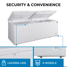 Kenmore 25 cu ft Conv. Chest Freezer/Fridge/White/E-STAR  (2 Door)/Man. Defrost