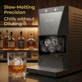 KK Clear Spherical Ice Maker Black