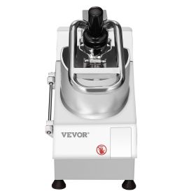 Food Processor & Vegetable Chopper, 2 Feeding Holes Food-Grade Stainless Steel Food Processor Chopper with Detachable 6 Blades