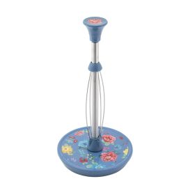 Decorative Paper Towel Holder with Matching Spoon Rest, Floral Design Kitchen Set