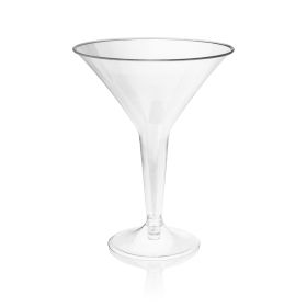 True Party 8 Oz Plastic Martini Glasses (Set of 12)