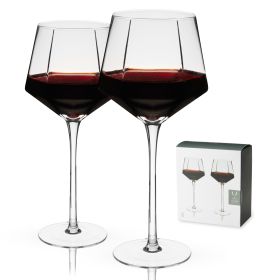 Seneca Crystal Wine Glasses Viski (Set of 2)