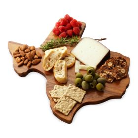 Acacia Texas Shaped Cheese Board Twine
