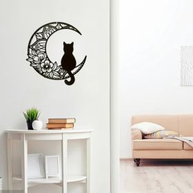 CIFbuy Bohemian Crescent Cat Wall Decor Pet Theme Home Decoration Christmas Holiday Gift (TikTok, Temu Pick-up Service) (Option: Defaulttitle)