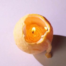Innovative Spinning Globe Scented Candle Hand Poured Wax Candle With Round Shape For Home Decoration (Option: Yellow)