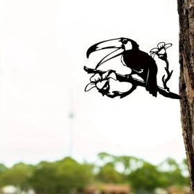 CIFbuy Elegant Vintage Butterfly And Bird Silhouette Garden Stakes Outdoor Patio Lawn Decor Gardening Gift(TikTok, Temu Pick-up Service) (Option: Defaulttitle)