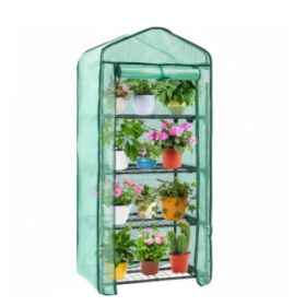 Outdoor And Indoor Small Greenhouses, Portable Greenhouses, Multi-layer Plant-growing Racks With Polyethylene Covers (Option: 30GN)