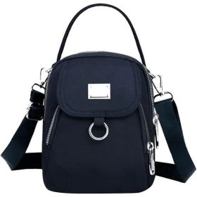 Women Crossbody Bag Nylon Messenger Bags Simple Purse For Work, Multi-pocket Storage Shoulder Handbag (Option: Navy)