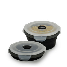 GLIDER LB Black Bento Premium Lunch Box & Food Storage Containers (Color: Black, size: X-Large)