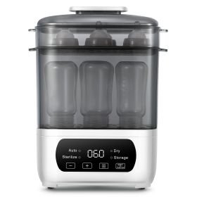 4-in-1 Baby Bottle Steamer and Dryer / Bottle Warmer, 10-in-1 Fast Baby Bottle Warmer for Breastmilk & Formula/Baby Food Maker (functionality: Bottle Steamer)